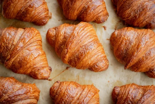 Croissants, which contain carbs