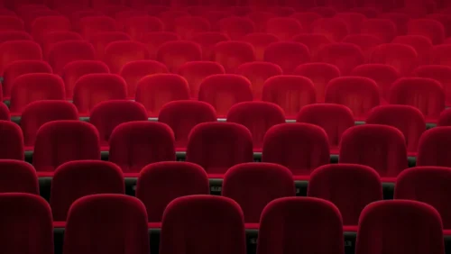 Empty seats in a cinema