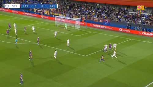 Barcelona Femeni playing