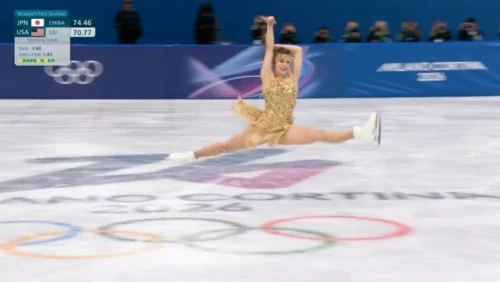 Alysa Liu during her gold-winning performance