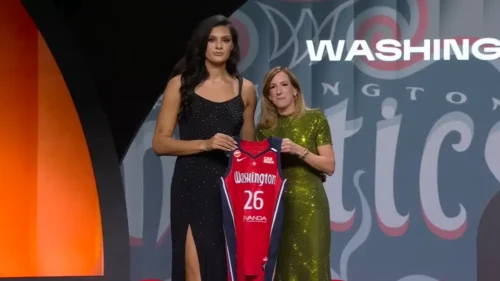 Lauren Betts getting drafted at #4
