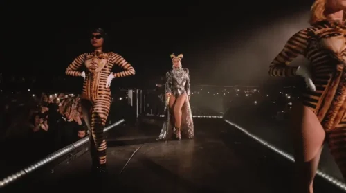 Beyoncé performing at Coachella