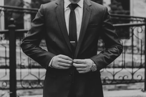 Man wearing a tailored suit