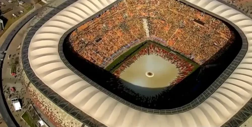 South Africa 2010 opening ceremony from above