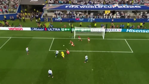 Messi scoring against Austria