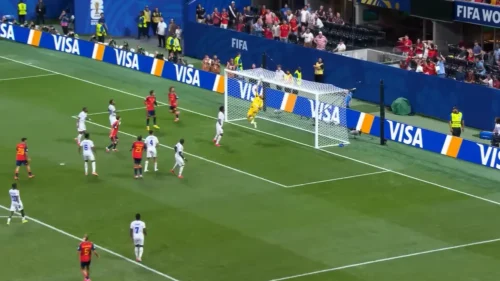 Vozinha making a key save against Spain