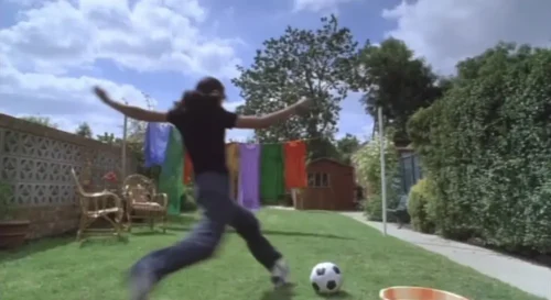 A still from the movie Bend It Like Beckham