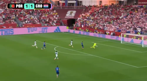 One of Croatia's offside goals against Portugal