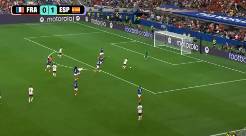 The moment Spain took a 2-0 lead vs France