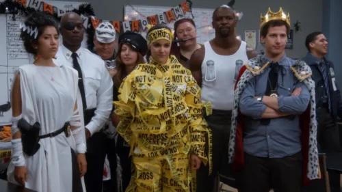 A still from the Halloween episode