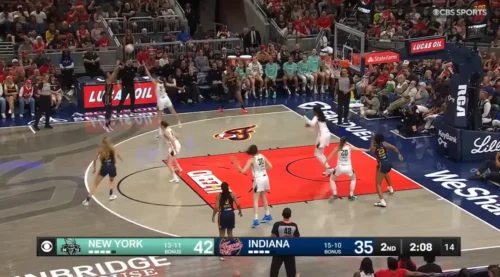Kelsey Mitchell shooting a 3-pointer