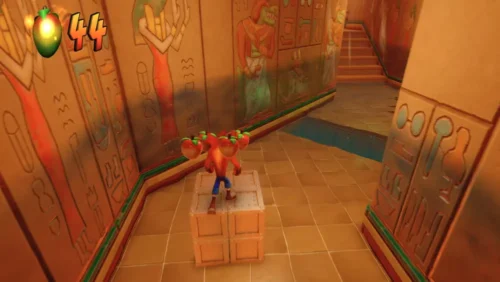 A gameplay screenshot of Crash Bandicoot: Warped