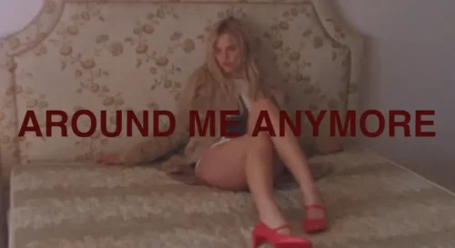 Still of Rapp's lyric video for "I Can't have you around me anymore"