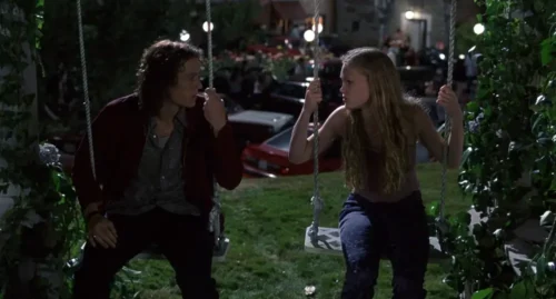 A still of 10 Things I Hate About you, a Shakespeare adaptation